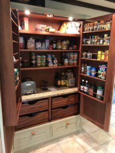 large larder fits in perfectly with the country style kitchen from redbrook kitchens